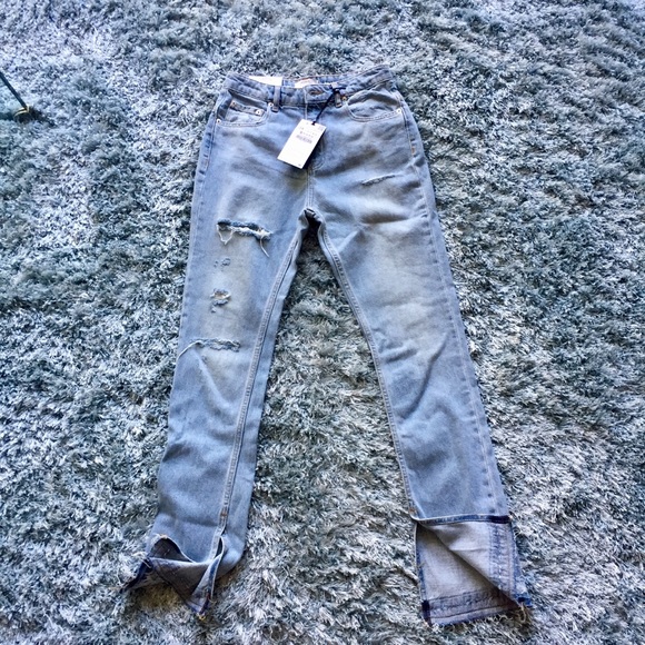 split jeans zara